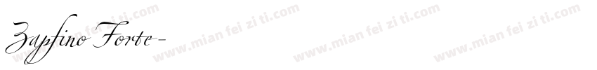 Zapfino Forte字体转换